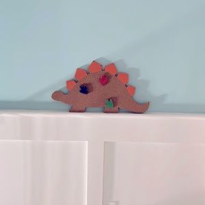 Dinosaur cork board wall art